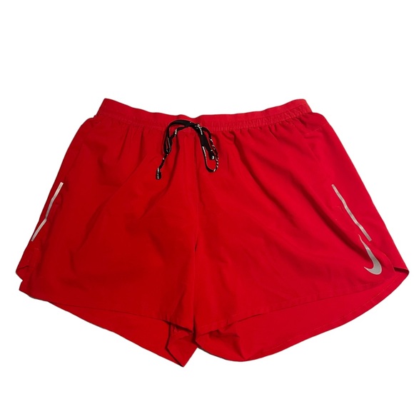 Nike Shorts Mens Nike Red 5in Brief Lined Athletic Shorts Poshmark